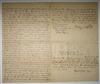 (SLAVERY AND ABOLITION.) Masi, Seraphim. Manuscript deed of ""his negro slave, named or called John Giles . . . to serve for life.""